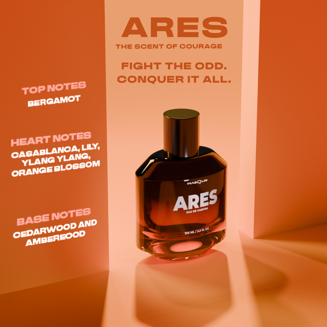 Ares Eau De Parfum | Spicy Woody Amber | 8-10 Hours Long Lasting | 100ml