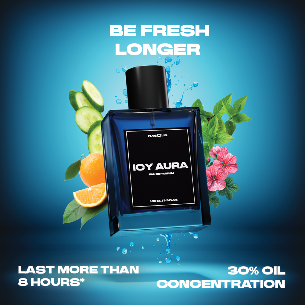 Icy Aura Eau De Parfum | Aquatic Green | 8-10 Hours Long Lasting