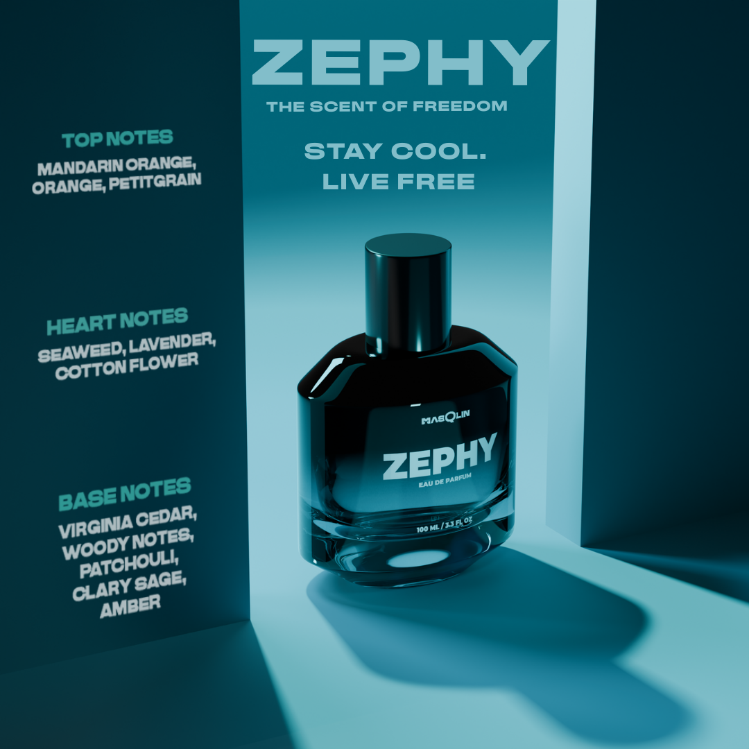 Zephy Eau De Parfum | Aquatic Woody | 8-10 Hours Long Lasting | 100ml