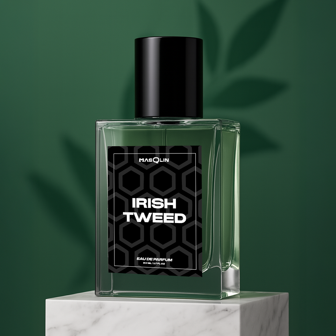 MasQlin Irish Tweed Eau De Parfum | Minty Fresh | 8-10 Hours Long Lasting