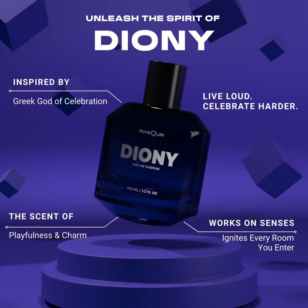 Diony Eau De Parfum | Spicy Fruity Woody | 8-10 Hours Long Lasting | 100ml