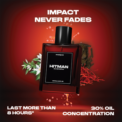 Hitman Eau De Parfum | Resinous Woody | Long-Lasting Fragrance for Men