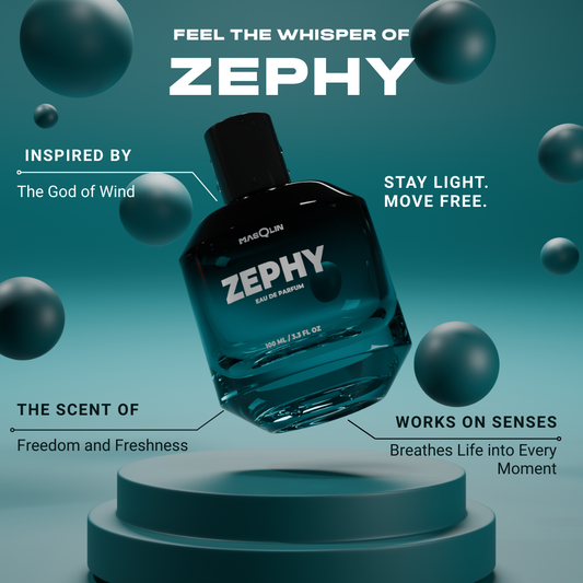 Zephy Eau De Parfum | Aquatic Woody | 8-10 Hours Long Lasting | 100ml